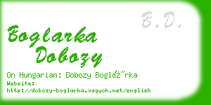 boglarka dobozy business card
